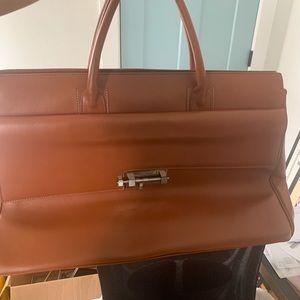 Leather weekend bag